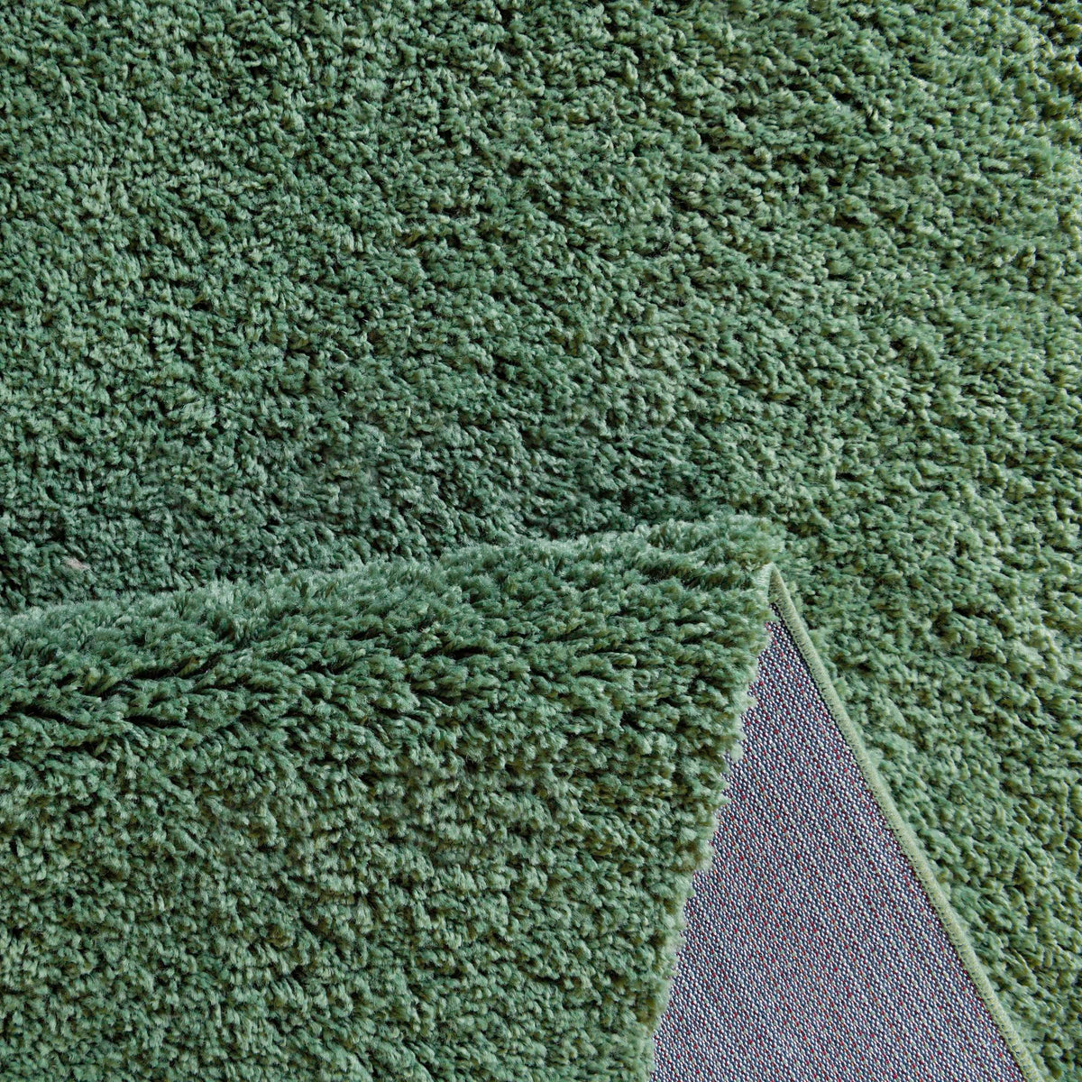 Cozy Comfort Shag Collection Area Rug - Hearthside (Green) Square Green  lifestyle 21