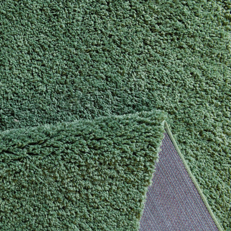 Cozy Comfort Shag Collection Area Rug - Hearthside (Green) Octagon Green  lifestyle 38