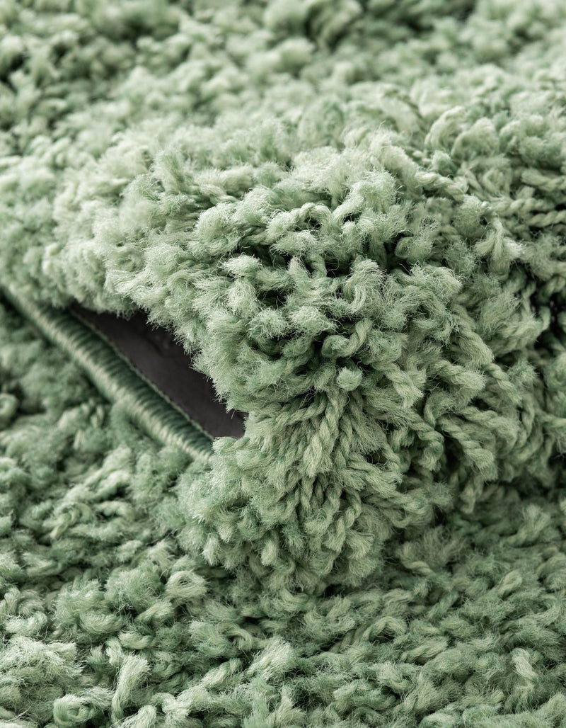 Cozy Comfort Shag Collection Area Rug - Hearthside (Green) Octagon Green  lifestyle 40