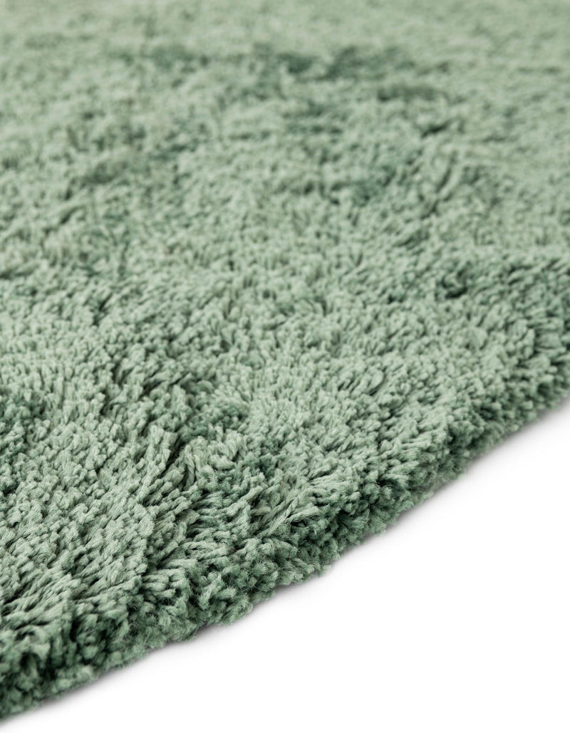 Cozy Comfort Shag Collection Area Rug - Hearthside (Green) Oval Green  lifestyle 42