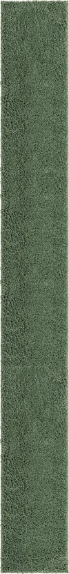 Cozy Comfort Shag Collection Area Rug - Hearthside (Green) Runner Green  lifestyle 7