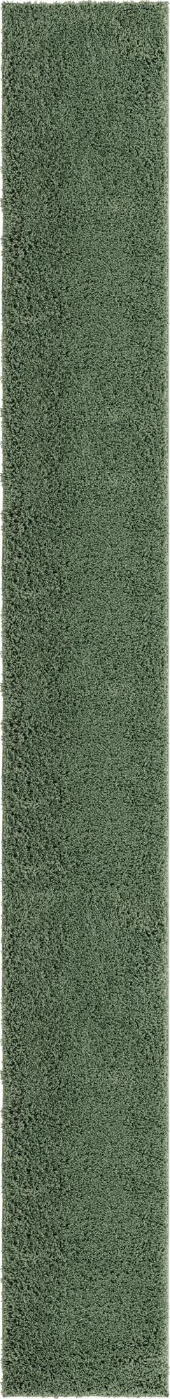 Cozy Comfort Shag Collection Area Rug - Hearthside (Green) Runner Green  lifestyle 7