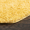 Cozy Comfort Shag Collection Area Rug - Hearthside (Yellow) Octagon Yellow  lifestyle 37
