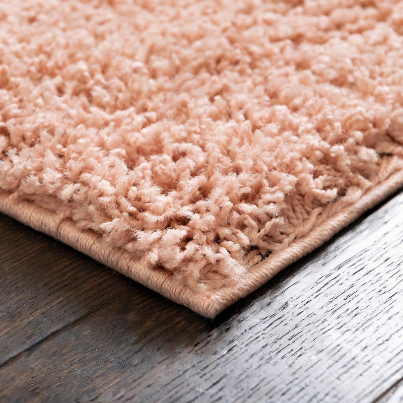 Cozy Comfort Shag Collection Area Rug - Hearthside (Rose Pink) Rectangle Rose Pink  lifestyle 8