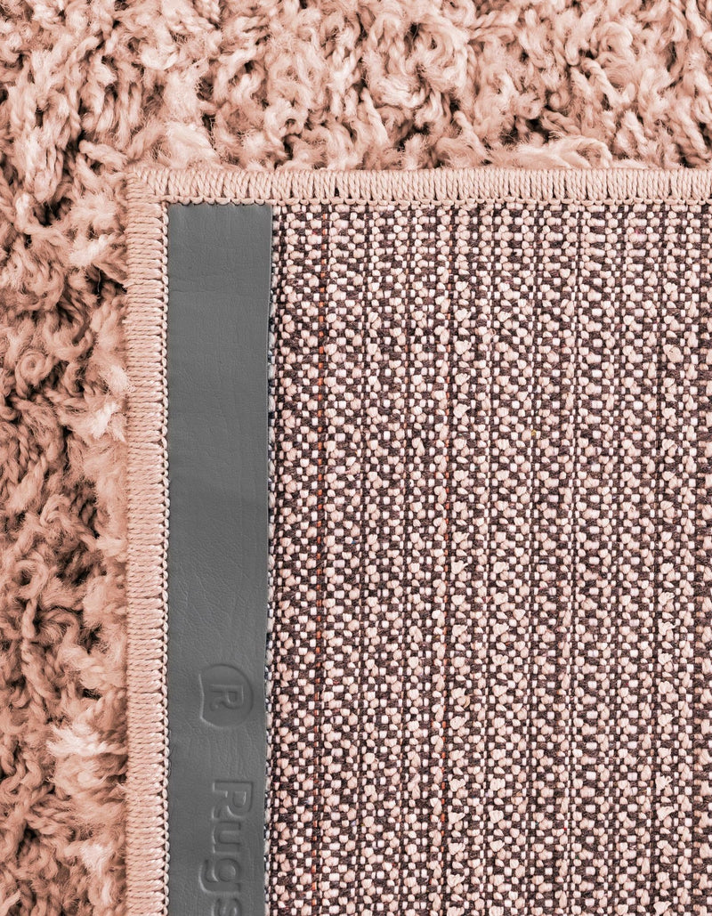 Cozy Comfort Shag Collection Area Rug - Hearthside (Rose Pink) Octagon Rose Pink  lifestyle 46