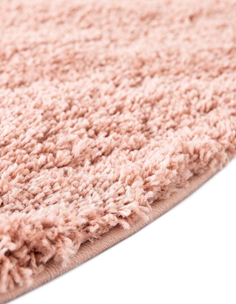 Cozy Comfort Shag Collection Area Rug - Hearthside (Rose Pink) Oval Rose Pink  lifestyle 44