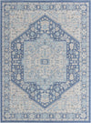 Savannah Series Collection Area Rug - Charleston (French Blue) Rectangle French Blue Main