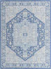 Savannah Series Collection Area Rug - Charleston (French Blue) Rectangle French Blue  lifestyle 2