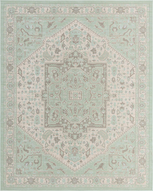 Savannah Series Collection Area Rug - Charleston (Mint) Rectangle Mint Main