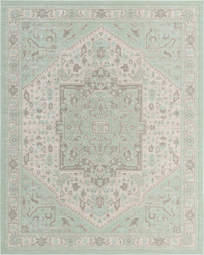 Savannah Series Collection Area Rug - Charleston (Mint) Rectangle Mint Main
