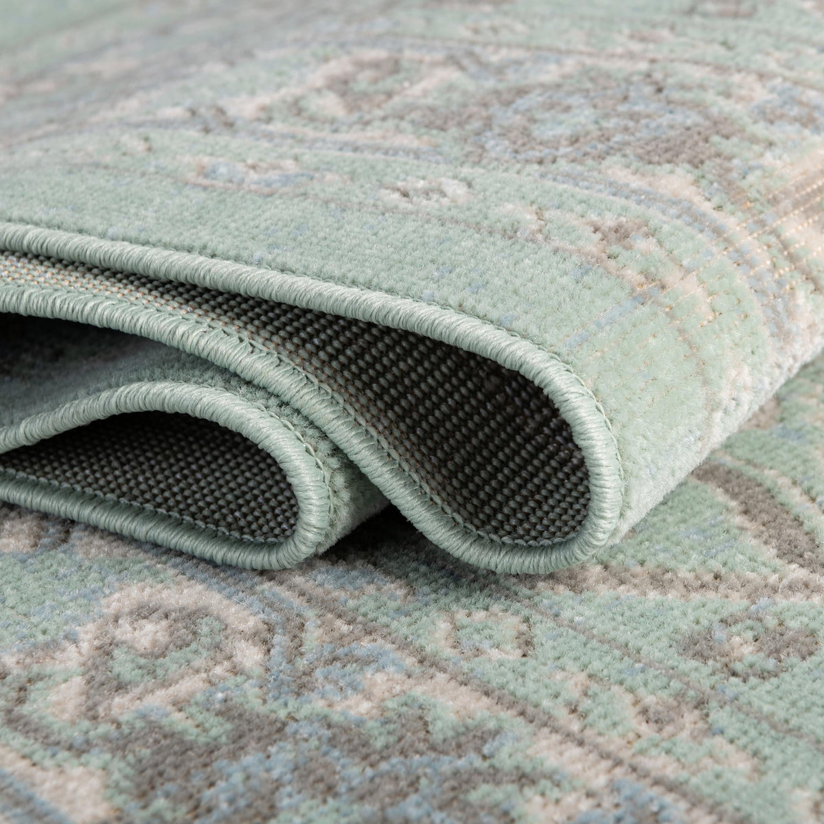 Savannah Series Collection Area Rug - Charleston (Mint) Rectangle Mint  lifestyle 4