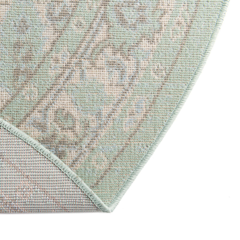 Savannah Series Collection Area Rug - Charleston (Mint) Oval Mint  lifestyle 38