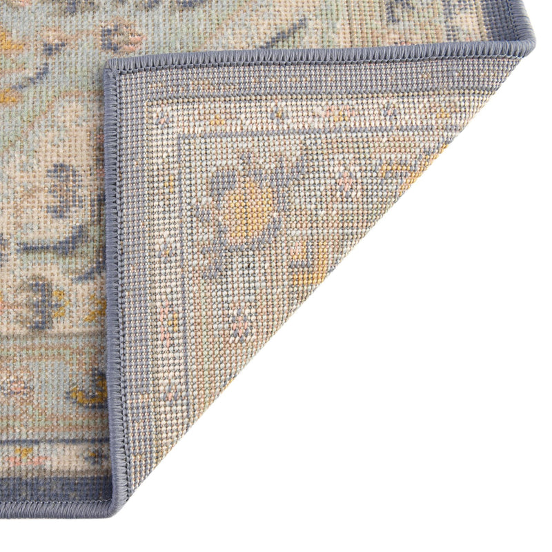 Savannah Series Collection Area Rug - Charleston (Sky blue) Rectangle Sky blue  lifestyle 9