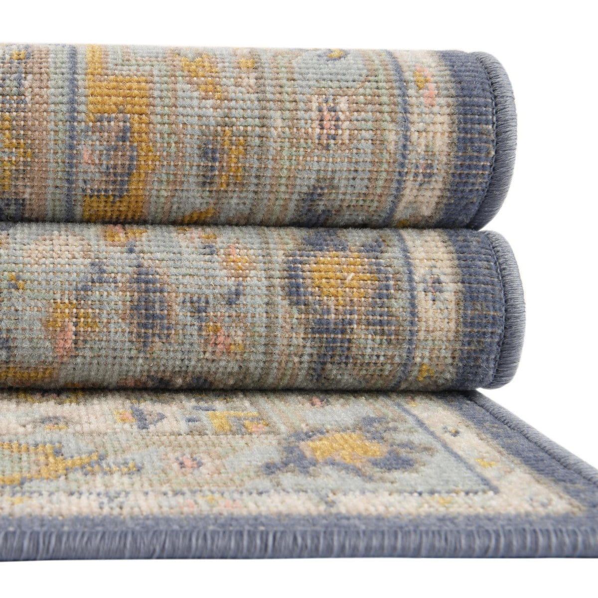 Savannah Series Collection Area Rug - Charleston (Sky blue) Rectangle Sky blue  lifestyle 14