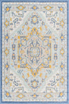 Savannah Series Collection Area Rug - Charleston (Sky blue) Rectangle Sky blue  lifestyle 2