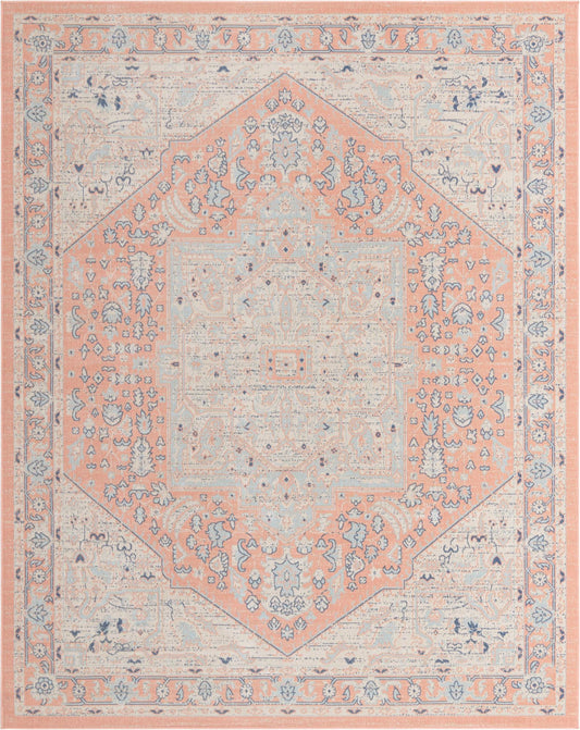 Savannah Series Collection Area Rug - Charleston (Powder Pink) Rectangle Powder Pink Main