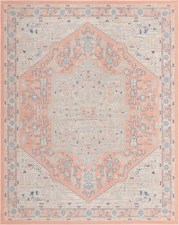 Savannah Series Collection Area Rug - Charleston (Powder Pink) Rectangle Powder Pink Main