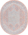 Savannah Series Collection Area Rug - Charleston (Powder Pink) Oval Powder Pink  lifestyle 14
