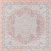 Savannah Series Collection Area Rug - Charleston (Powder Pink) Square Powder Pink  lifestyle 15
