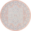Savannah Series Collection Area Rug - Charleston (Powder Pink) Round Powder Pink  lifestyle 17