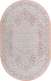 Savannah Series Collection Area Rug - Charleston (Powder Pink) Oval Powder Pink  lifestyle 37