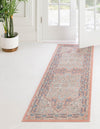 Savannah Series Collection Area Rug - Charleston (Powder Pink) Runner Powder Pink  lifestyle 23
