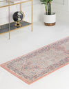 Savannah Series Collection Area Rug - Charleston (Powder Pink) Runner Powder Pink  lifestyle 28