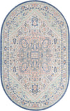 Savannah Series Collection Area Rug - Charleston (Multi) Oval Multi  lifestyle 37