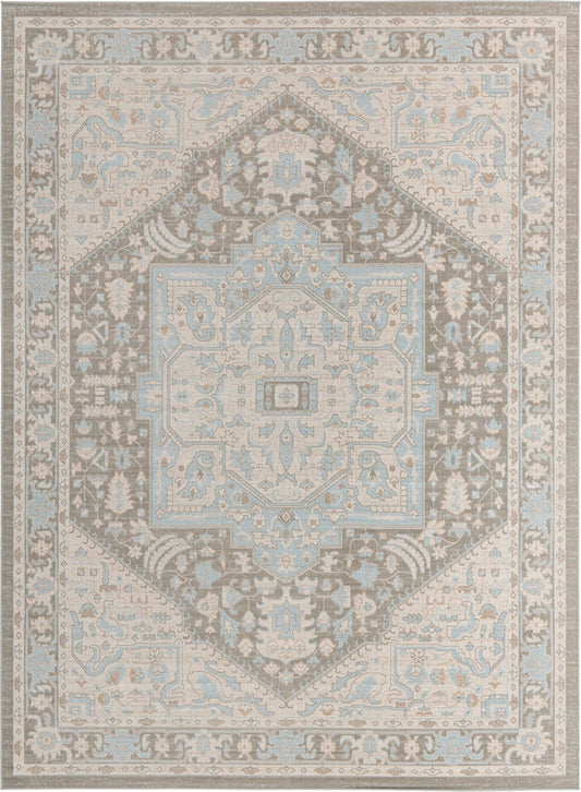 Savannah Series Collection Area Rug - Charleston (Cloud Gray) Rectangle Cloud Gray Main
