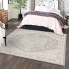 Savannah Series Collection Area Rug - Charleston (Cloud Gray) Square Cloud Gray  lifestyle 81