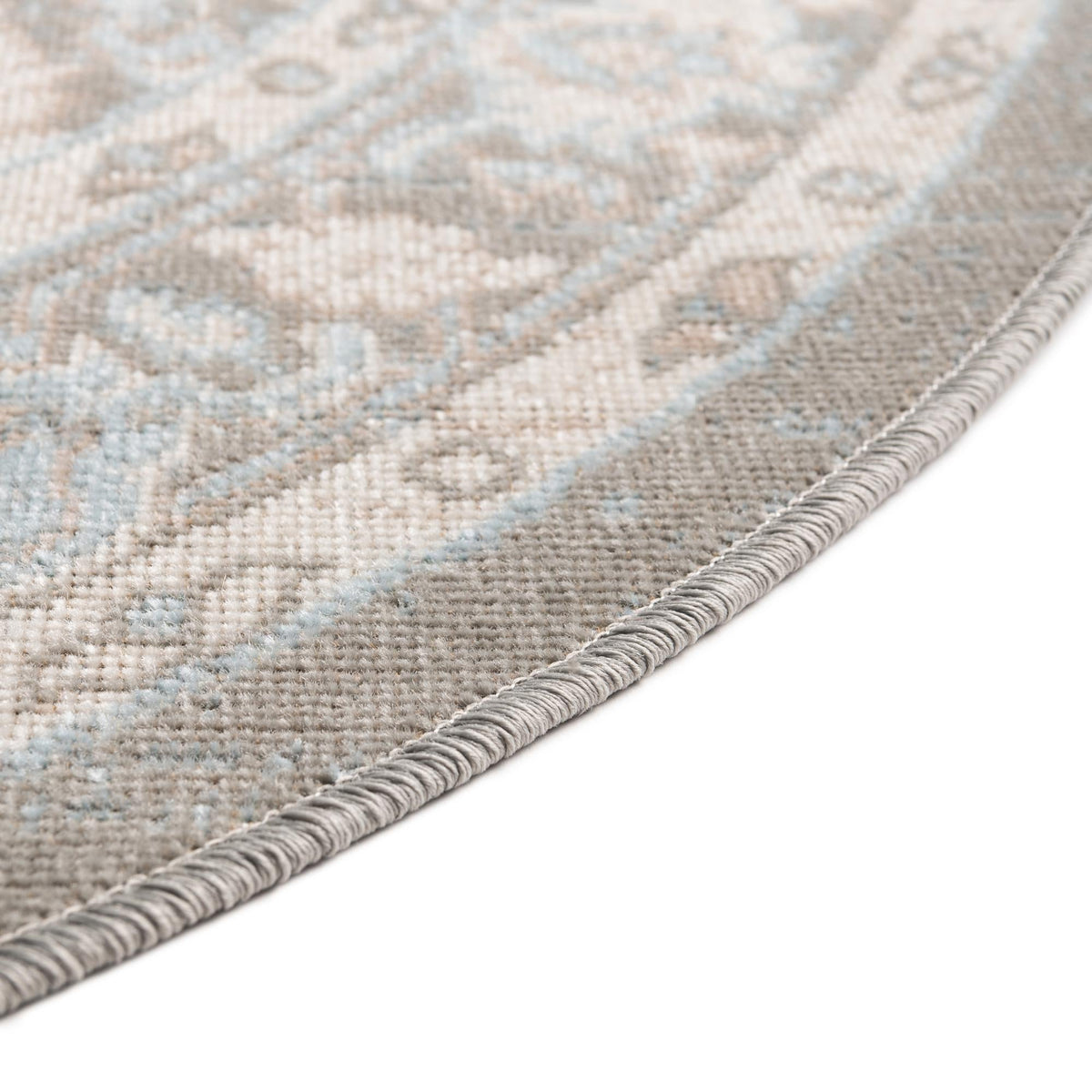 Savannah Series Collection Area Rug - Charleston (Cloud Gray) Oval Cloud Gray  lifestyle 41