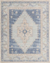 Savannah Series Collection Area Rug -  Augusta (Sky blue) Rectangle Sky blue Main