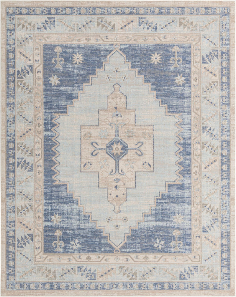 Savannah Series Collection Area Rug -  Augusta (Sky blue) Rectangle Sky blue Main