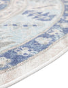 Savannah Series Collection Area Rug -  Augusta (Sky blue) Oval Sky blue  lifestyle 26