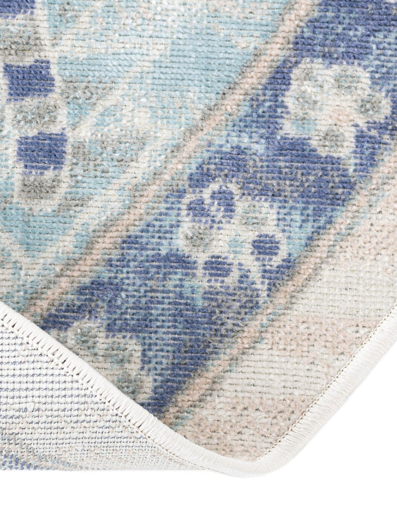 Savannah Series Collection Area Rug -  Augusta (Sky blue) Oval Sky blue  lifestyle 30