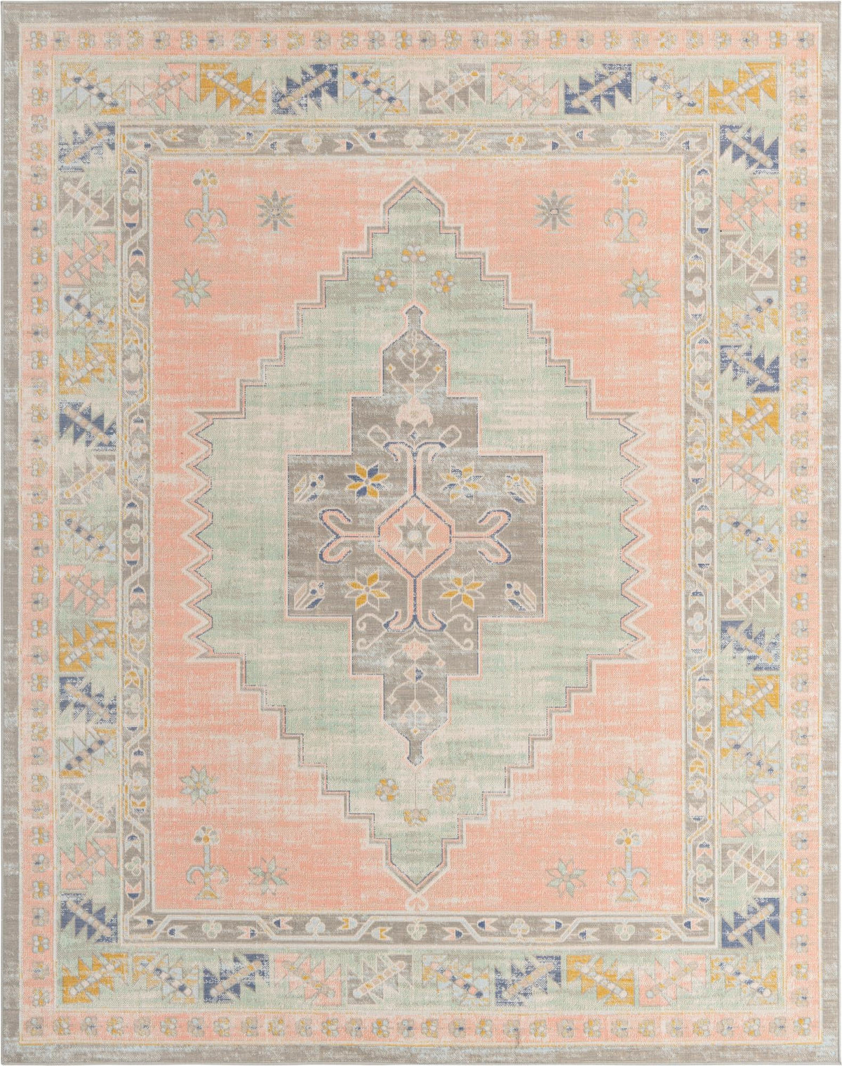 Savannah Series Collection Area Rug -  Augusta (Pink) Rectangle Pink Main
