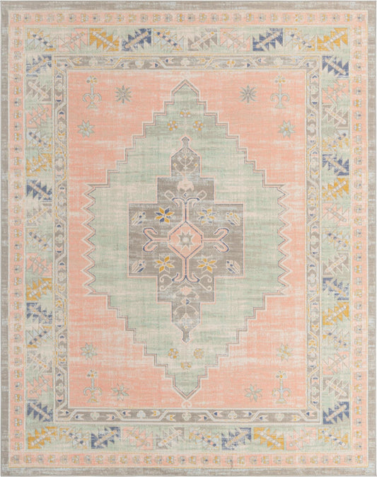 Savannah Series Collection Area Rug -  Augusta (Pink) Rectangle Pink Main
