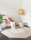 Savannah Series Collection Area Rug -  Augusta (Mink) Octagon Mink  lifestyle 27