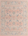 Savannah Series Collection Area Rug -  Beaufort Rectangle Powder Pink  lifestyle 4