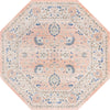 Savannah Series Collection Area Rug -  Beaufort Octagon Powder Pink  lifestyle 47