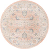 Savannah Series Collection Area Rug -  Beaufort Round Powder Pink  lifestyle 48