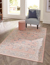 Savannah Series Collection Area Rug -  Beaufort Rectangle Powder Pink  lifestyle 6
