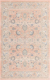 Savannah Series Collection Area Rug -  Beaufort Rectangle Powder Pink  lifestyle 3