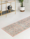 Savannah Series Collection Area Rug -  Beaufort Runner Powder Pink  lifestyle 85