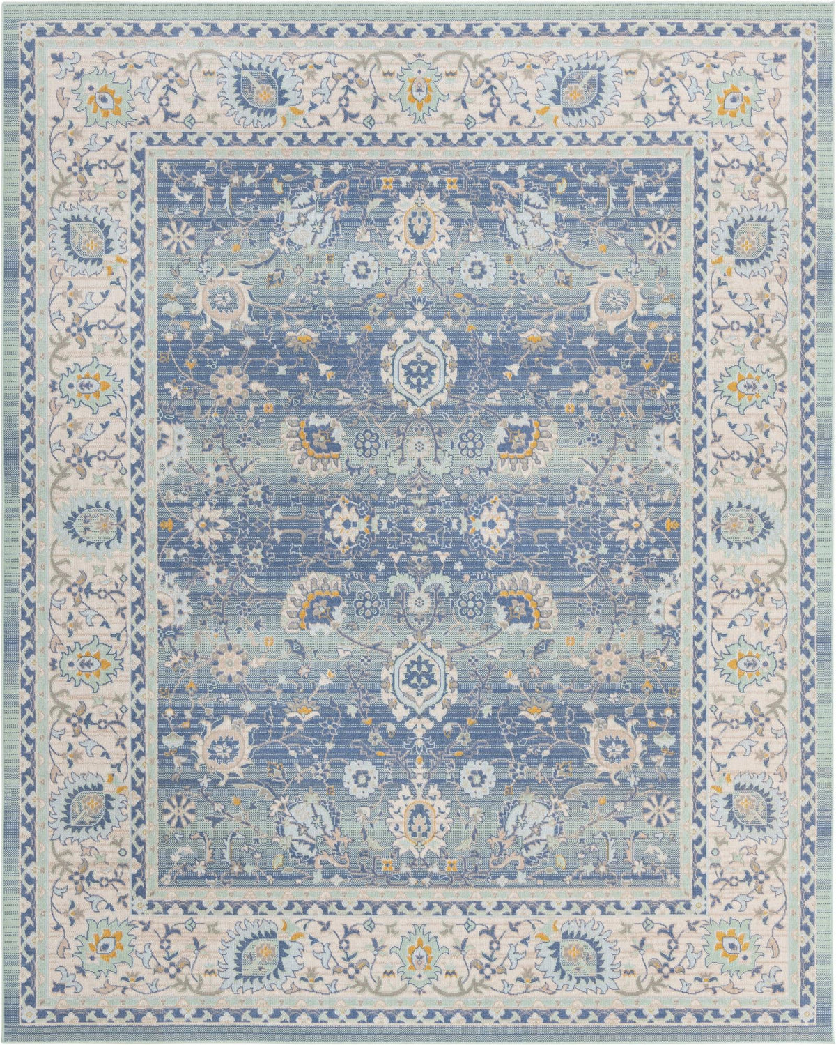 Savannah Series Collection Area Rug -  Beaufort Rectangle French Blue  lifestyle 2
