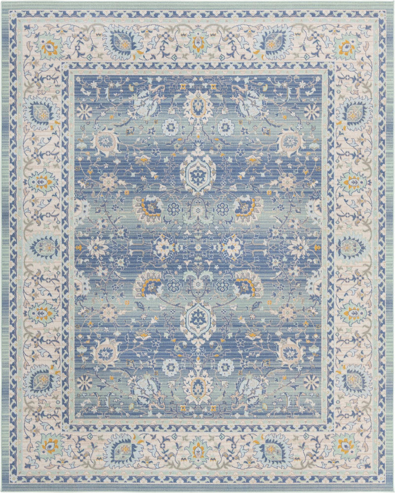 Savannah Series Collection Area Rug -  Beaufort Rectangle French Blue  lifestyle 2