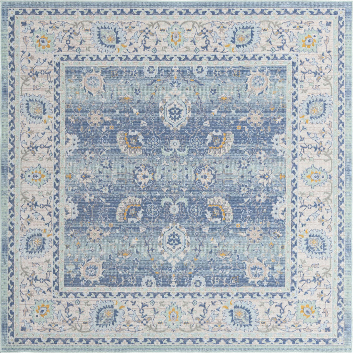 Savannah Series Collection Area Rug -  Beaufort Square French Blue  lifestyle 88