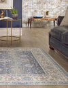 Savannah Series Collection Area Rug -  Beaufort Rectangle French Blue  lifestyle 8