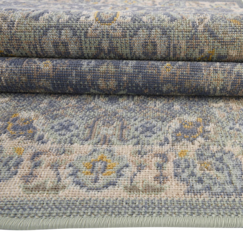 Savannah Series Collection Area Rug -  Beaufort Rectangle French Blue  lifestyle 40