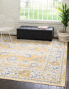 Savannah Series Collection Area Rug -  Beaufort Square Tuscan Yellow  lifestyle 51
